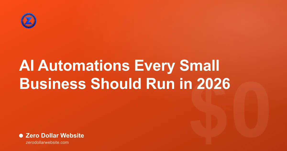 Read: AI Automations Every Small Business Should Run in 2026 A small business owner running AI automations for leads, support, and scheduling