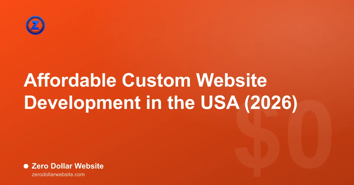 Read: Affordable Custom Website Development in the USA (2026) A pricing tier chart comparing brochure, business, ecommerce, and SaaS website costs in the USA