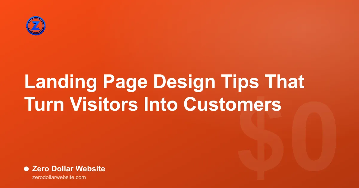 Read: Landing Page Design Tips That Turn Visitors Into Customers Landing page mockup showing one call to action, a short form, social proof, and Core Web Vitals scores