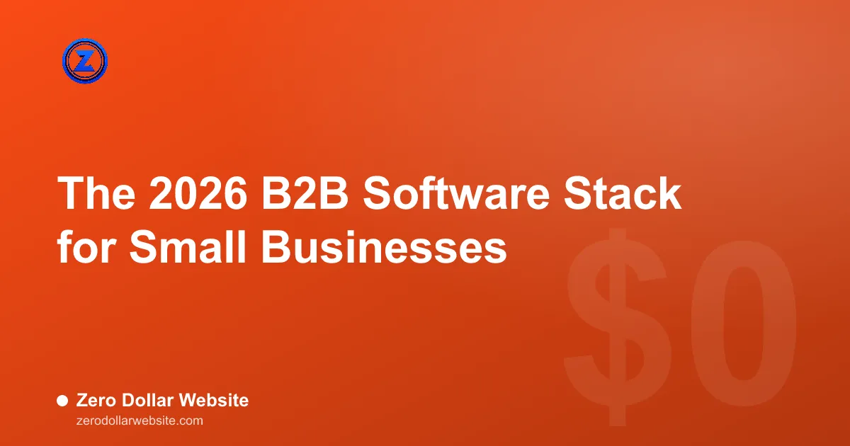Read: The 2026 B2B Software Stack for Small Businesses A small business team reviewing a connected software stack on laptops with a dashboard on the wall
