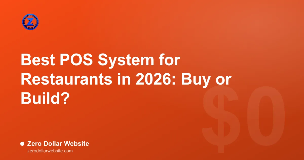 Read: Best POS System for Restaurants in 2026: Buy or Build? A restaurant counter with a tablet POS terminal next to a laptop showing the restaurant website