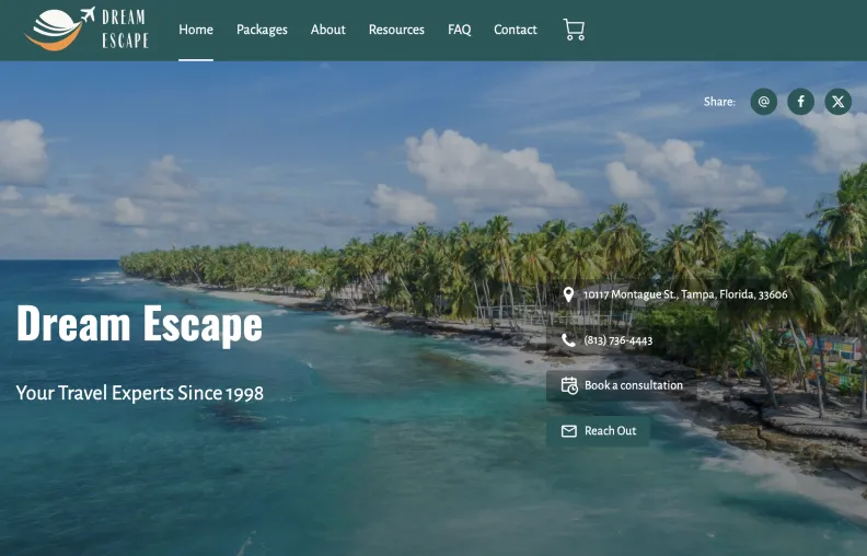 Website examples by Zero Dollar Website